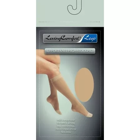 Scott Specialties Compression Stocking Loving Comfort Knee High X-Large Beige Open Toe - M-696891-2933 - Pair