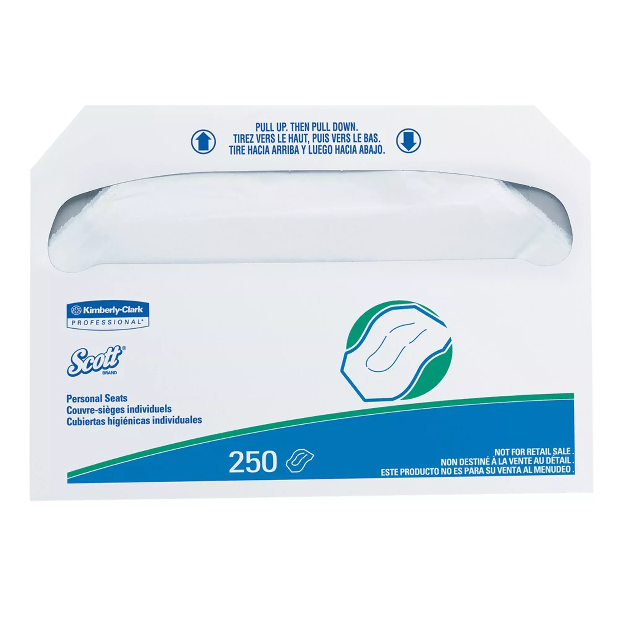 Scott Toilet Seat Cover, 250 per Pack