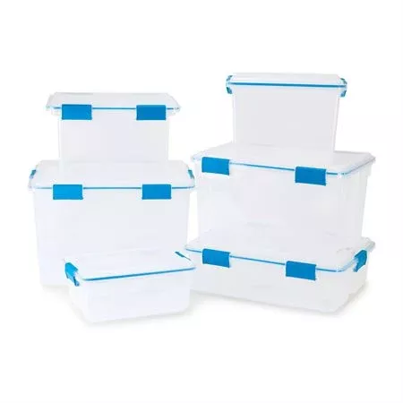 Sealed Storage Container 37qt / 35L - 7"W x 24"L x 8"H