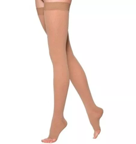 Select Comfort 20-30 Open Toe Thigh w/Waist Attachment Large Long Crispa Right