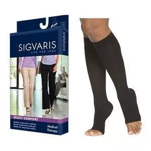Select Comfort Calf, 20-30, Medium, Short, Open, Black