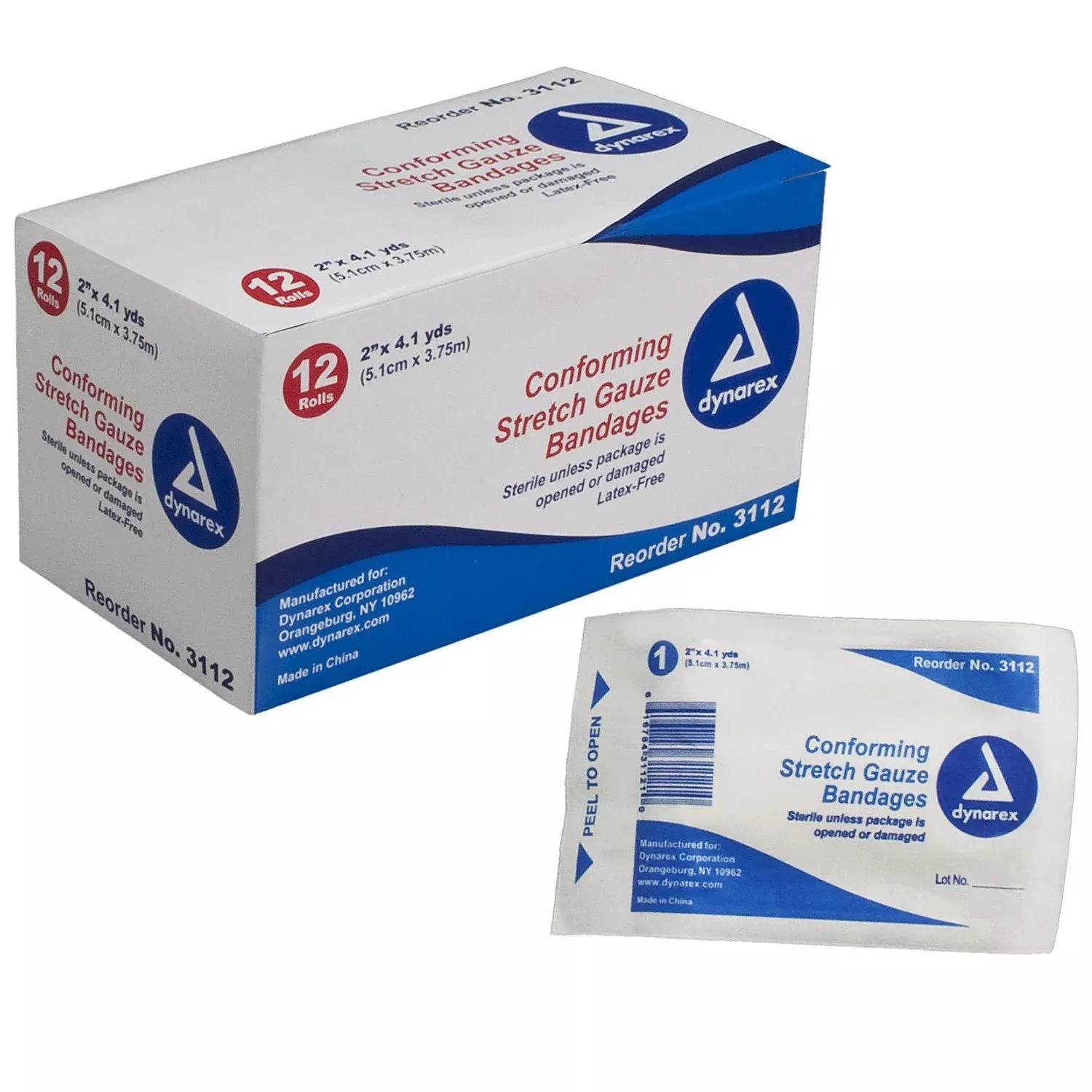 Self-Adhering Conforming Stretch Gauze Bandage 2", Sterile