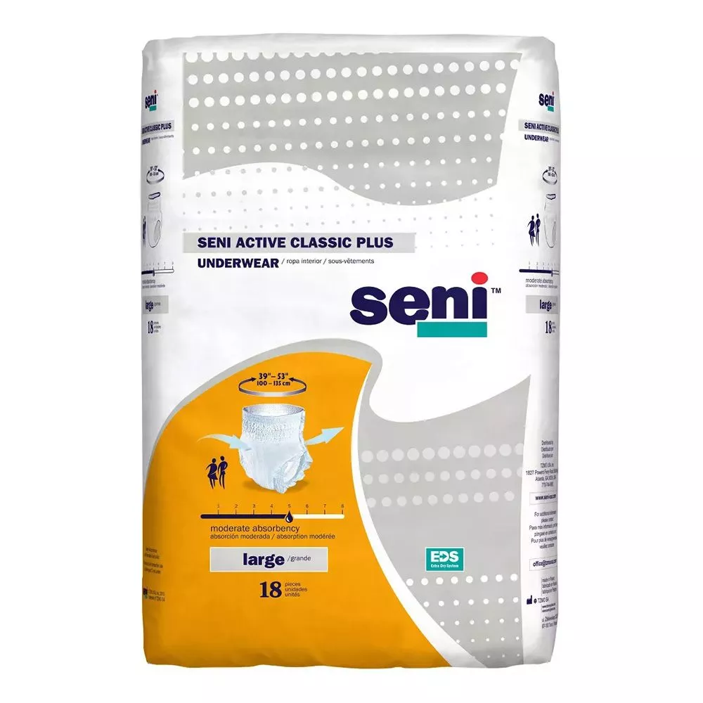 Seni Active Classic Plus Disposable Absorbent Underwear - Moderate Absorbency