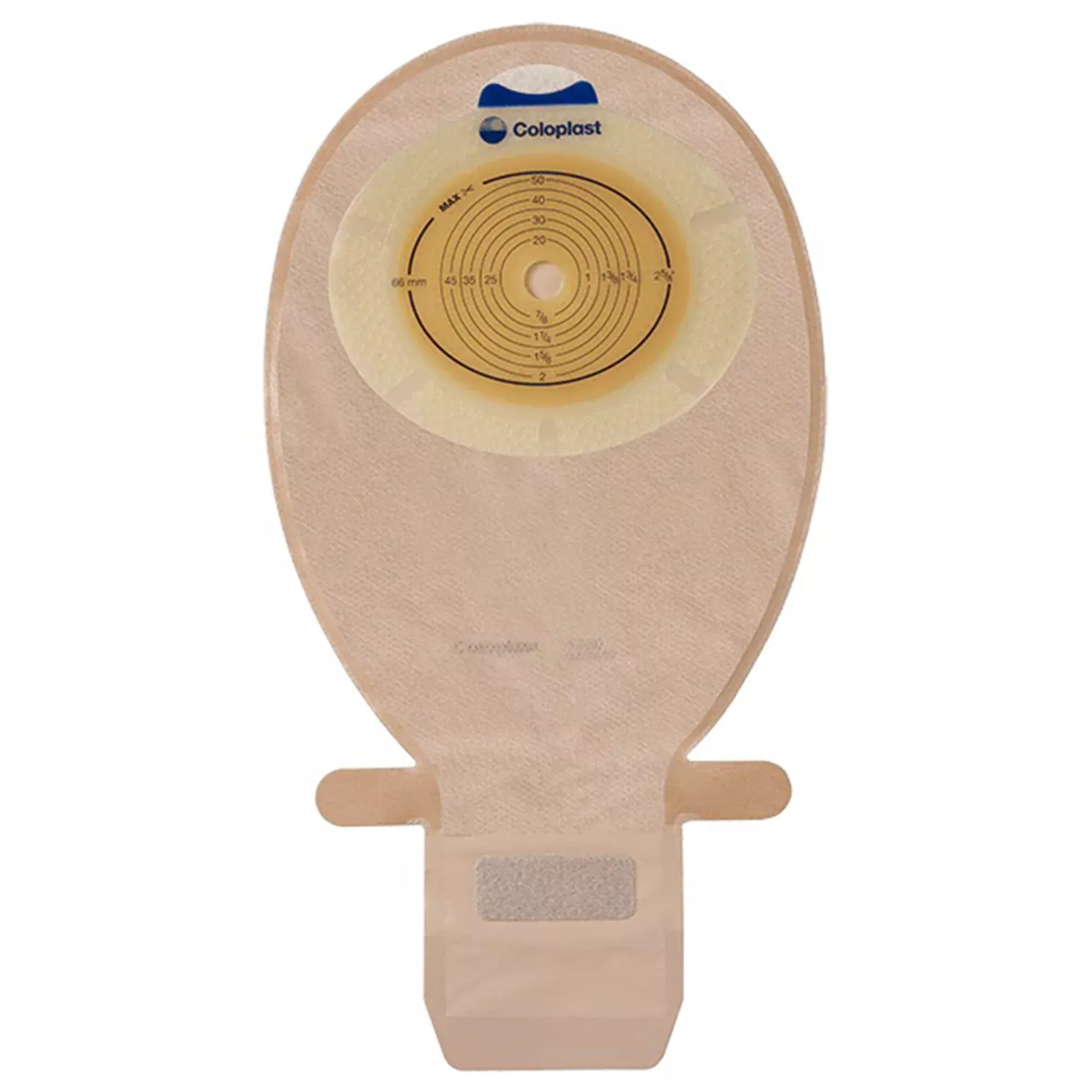 SenSura Flat 1-Piece Transparent Ostomy Pouch, 35 mm Stoma