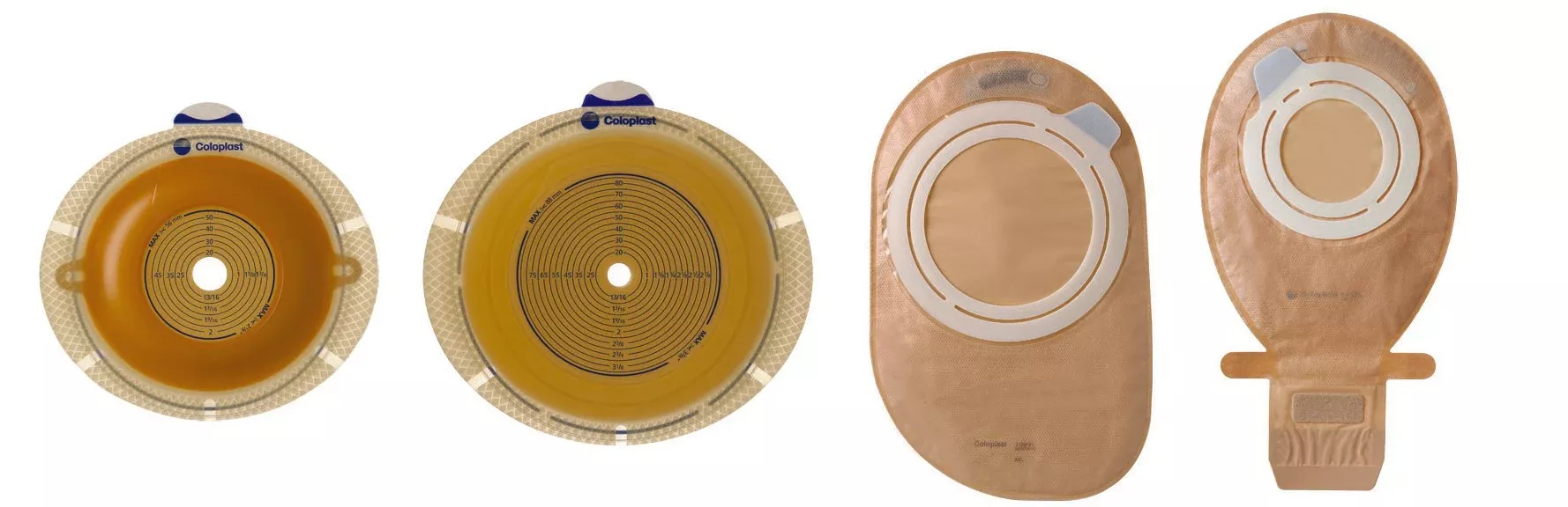 SenSura Flex 2-Piece Opaque Ostomy Pouch, Yellow Match