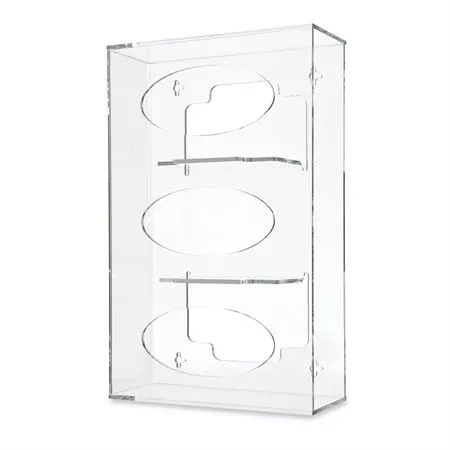 Side-Loading Acrylic Glove Dispenser Triple - 10.125"W x 4.125"D x 16"H