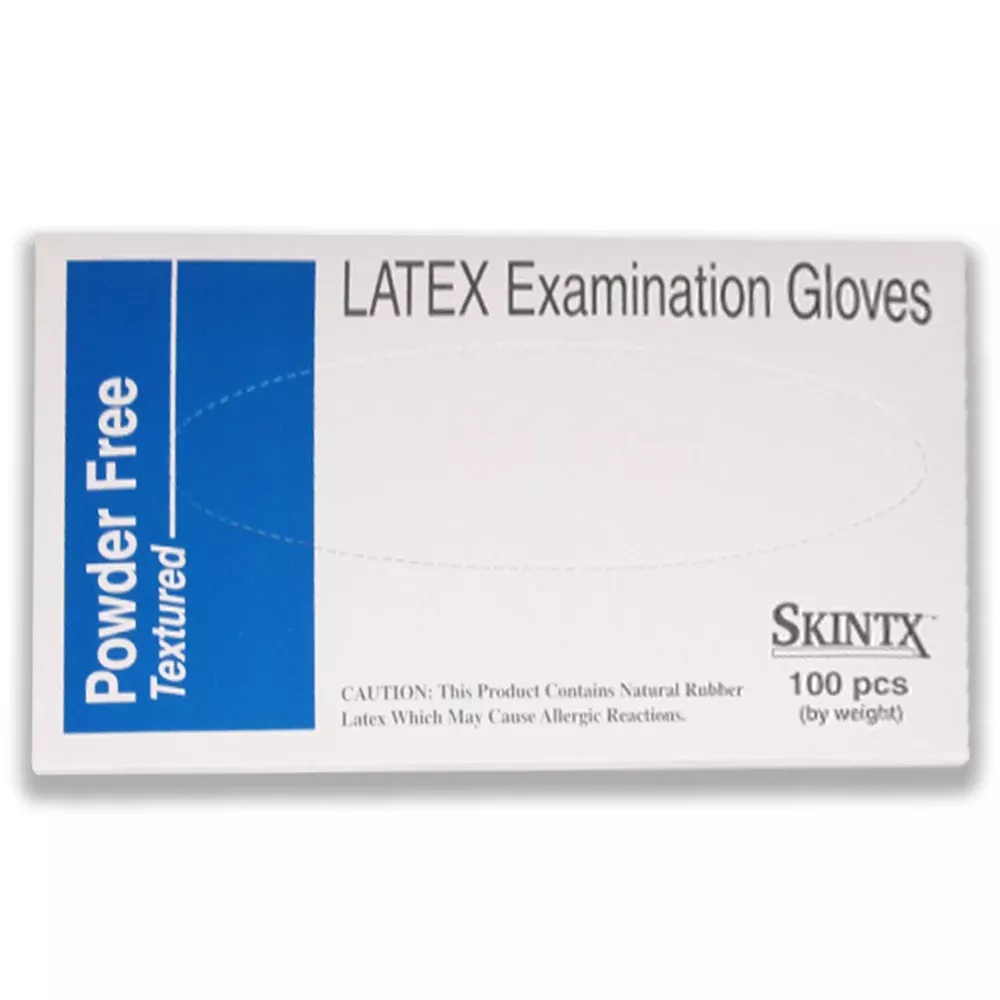 SKINTX Latex Powder-Free Exam Gloves- Polymer Coated