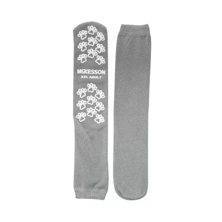 Slipper Socks McKesson Terries™ 2X-Large Gray Above the Ankle - M-504733-3368 - Pair