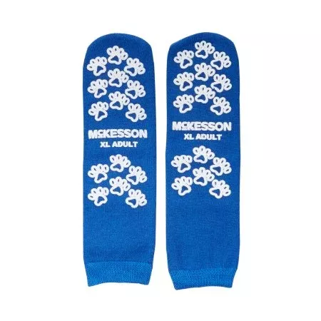 Slipper Socks McKesson Terries™ X-Large Royal Blue Above the Ankle - M-558995-1789 - Pair