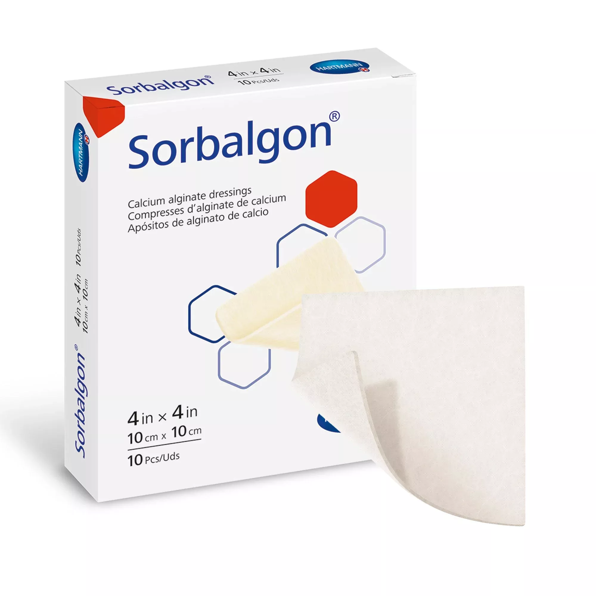 Sorbalgon Alginate Dressing, 4 x 4 Inch