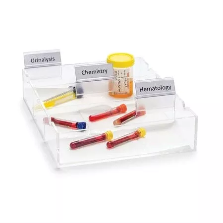 Specimen Processing Organizer 4-Section - 8.5"W x 20"L x 2.5"H