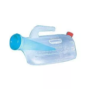 Spill-Proof Male Urinal, 1 Liter (32 oz.), L/F