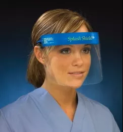 Splash Shield Face Shield Kit Splash Shield lite One Size Fits Most Full Length Anti-fog Disposable NonSterile - M-764818-2123 - Case of 200