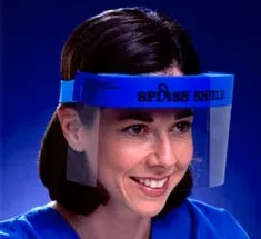 Splash Shield Face Shield Splash Shield One Size Fits Most Half Length Anti-fog Disposable NonSterile - M-310084-4915 - Case of 288