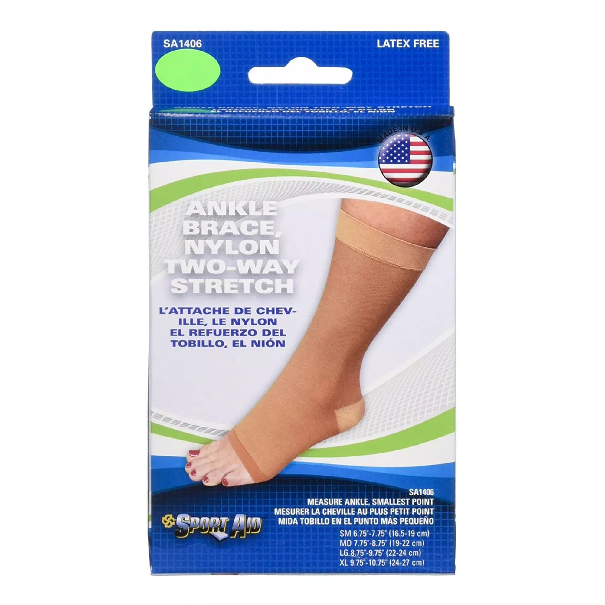 Sport Aid Pull-On Ankle Support, Large