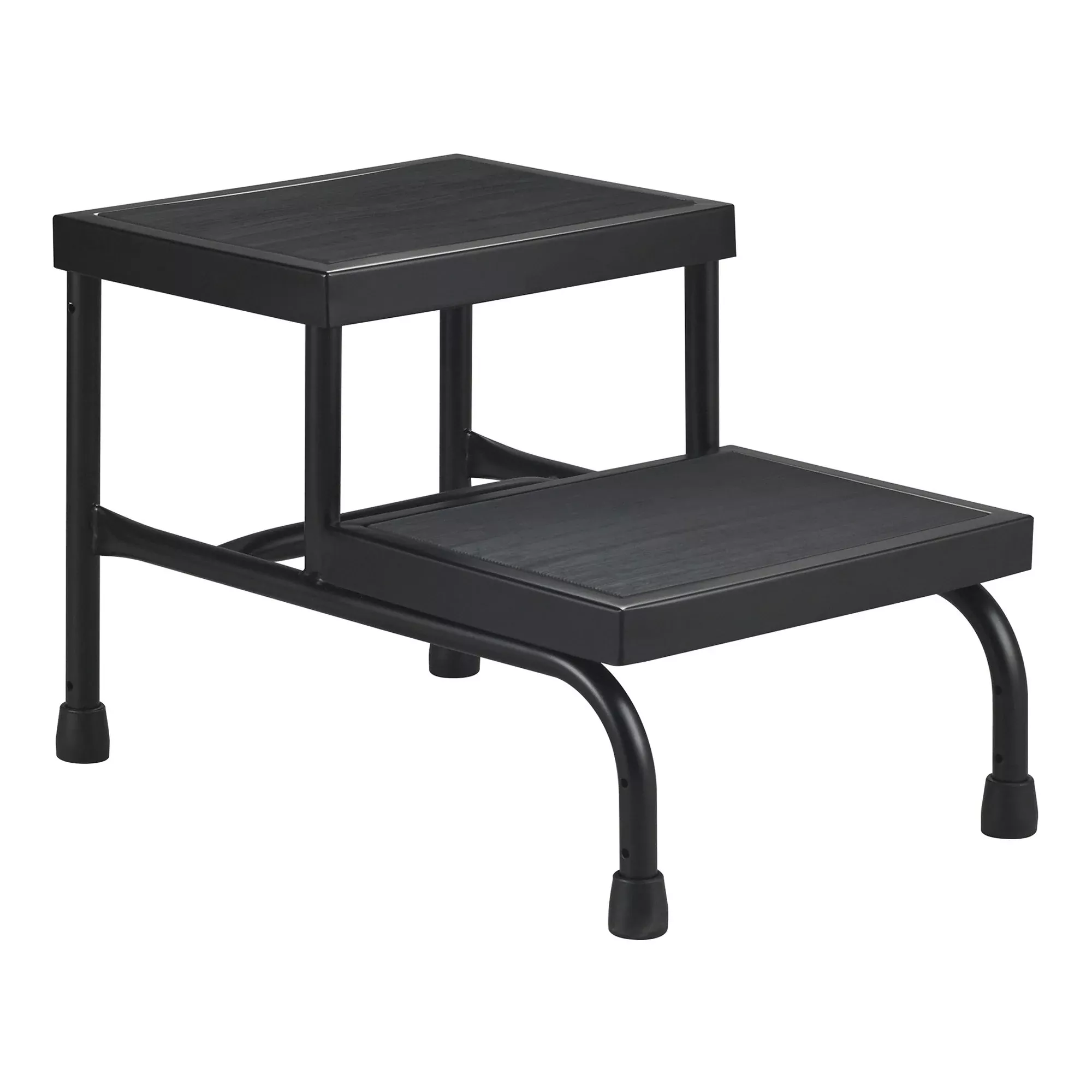 Step Stool McKesson Bariatric 2 Steps Powder Coated Steel Frame 9 / 16 Inch Step Height