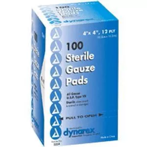 Sterile Gauze Pad 4" x 4", 12-Ply