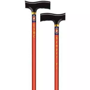 Straight Cane with Fritz Handle, US Marine