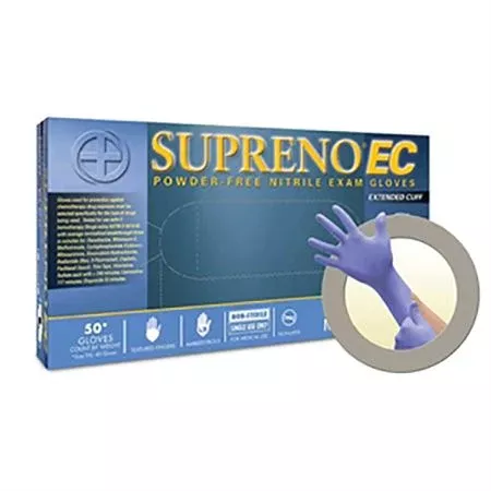 Supreno EC Extended Cuff Nitrile Exam Gloves Extra Small