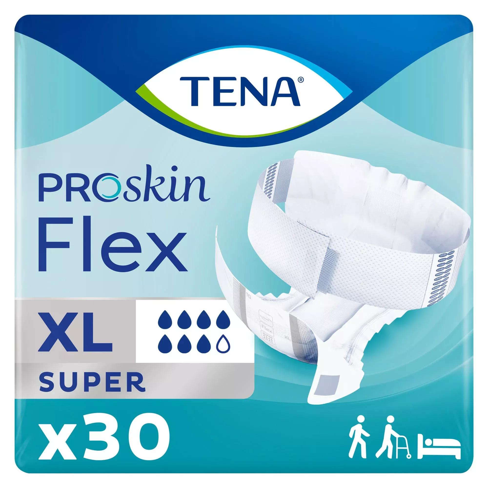 Tena Flex™ Super Belted Incontinence Briefs, Extra Large