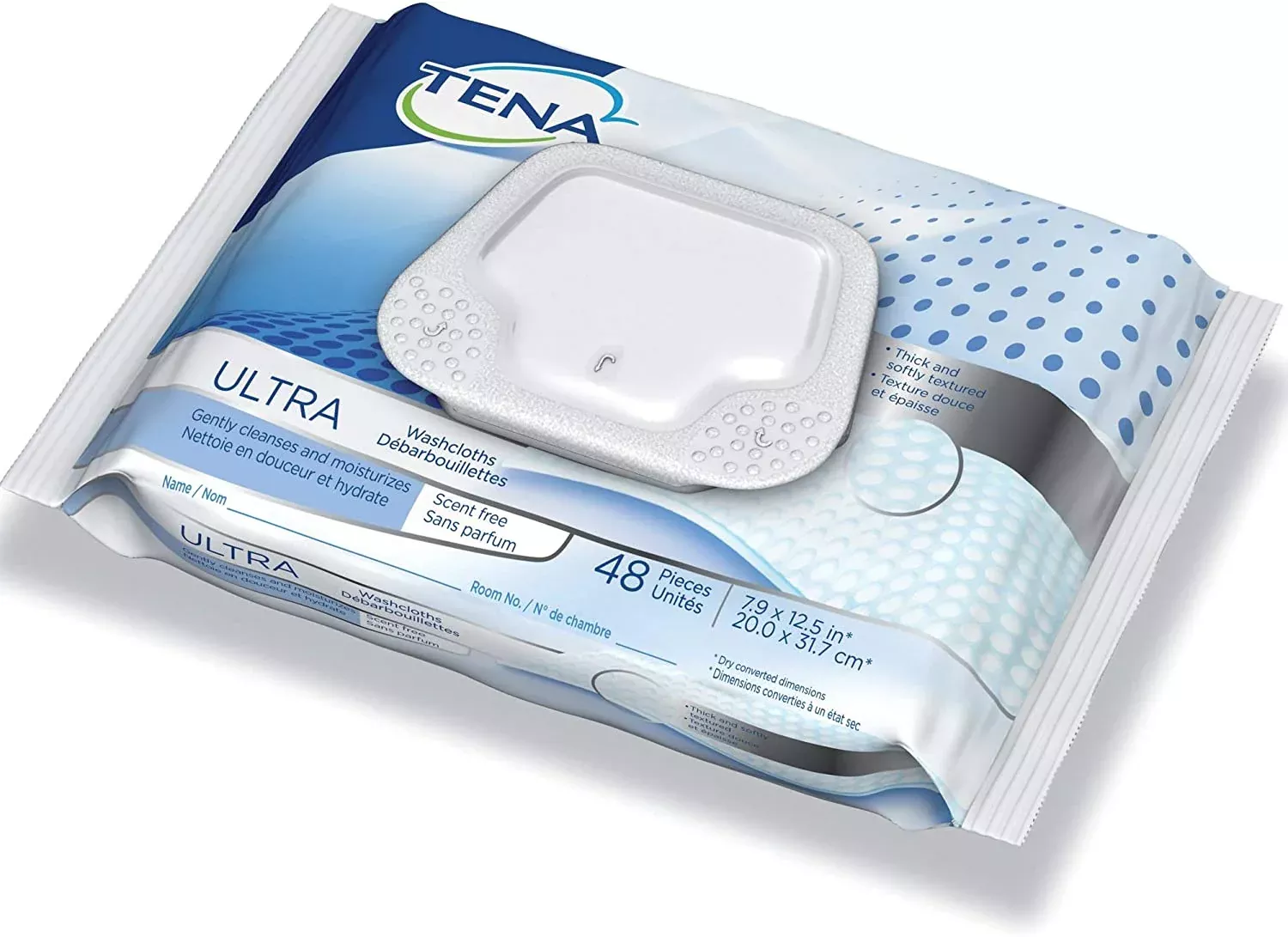 TENA Ultra Washcloths 8" x 12-1/2"