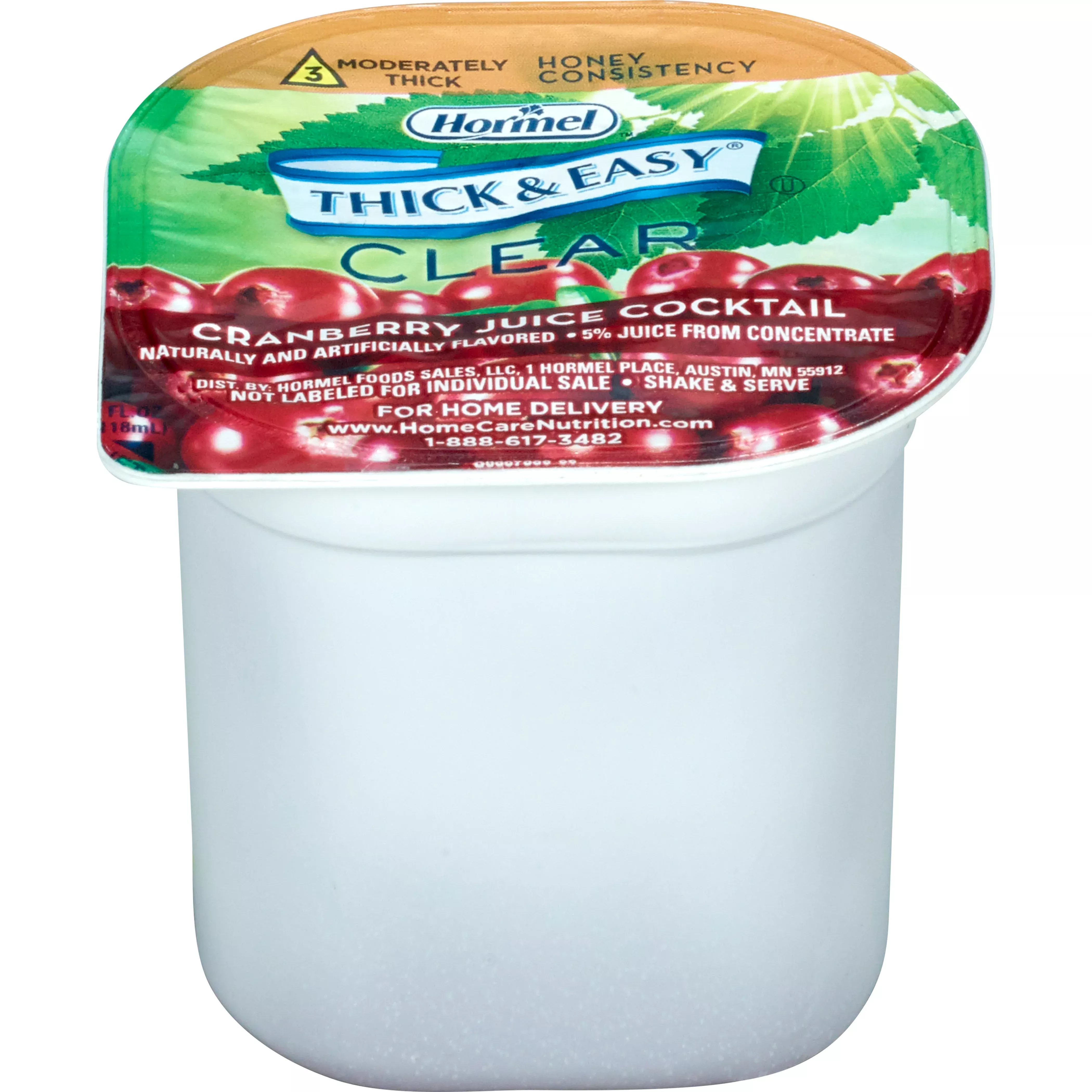 Thick & Easy Clear Honey Consistency Cranberry Juice Thickened Beverage