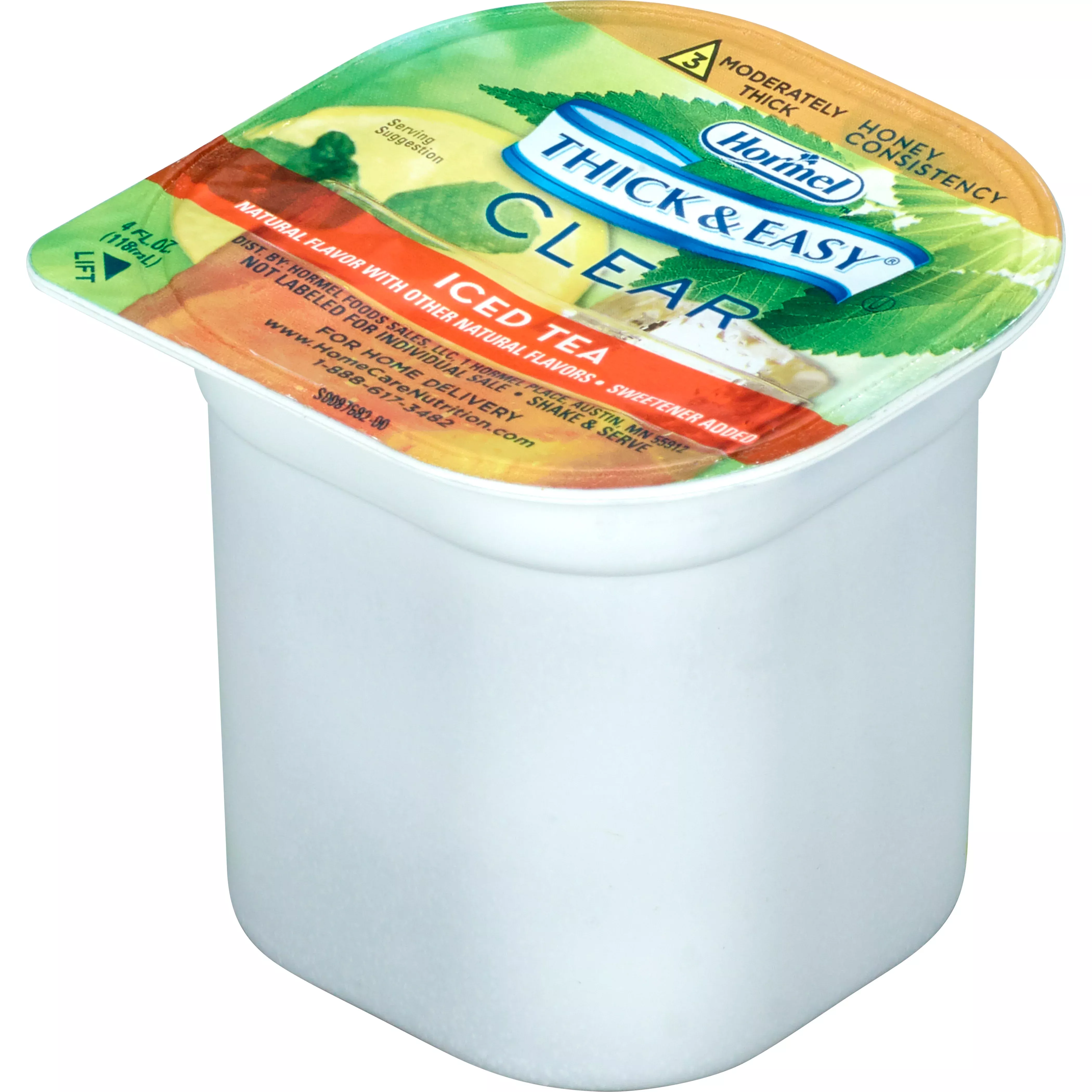 Thick & Easy Clear Honey Consistency Iced Tea Thickened Beverage, 4-ounce Cup