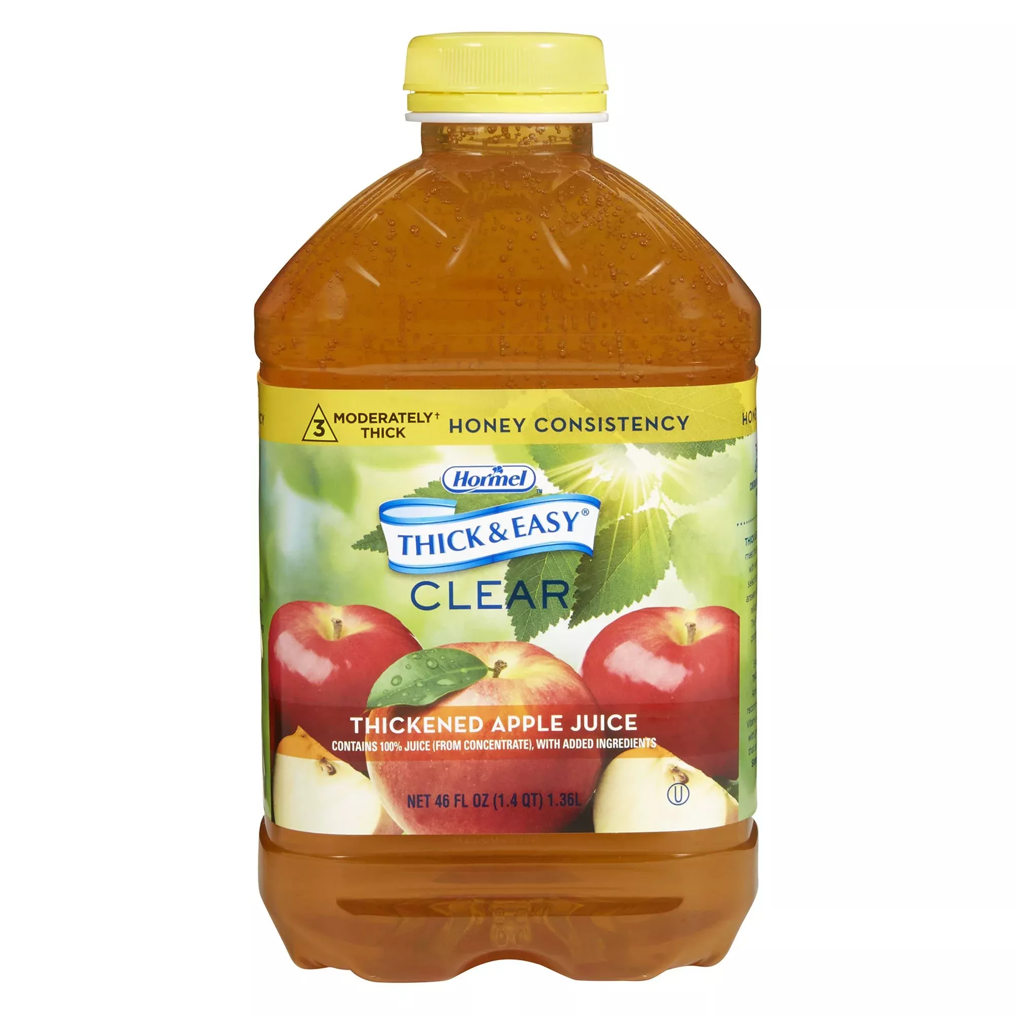 Thick & Easy Honey Consistency Apple Thickened Beverage, 46-ounce bottle