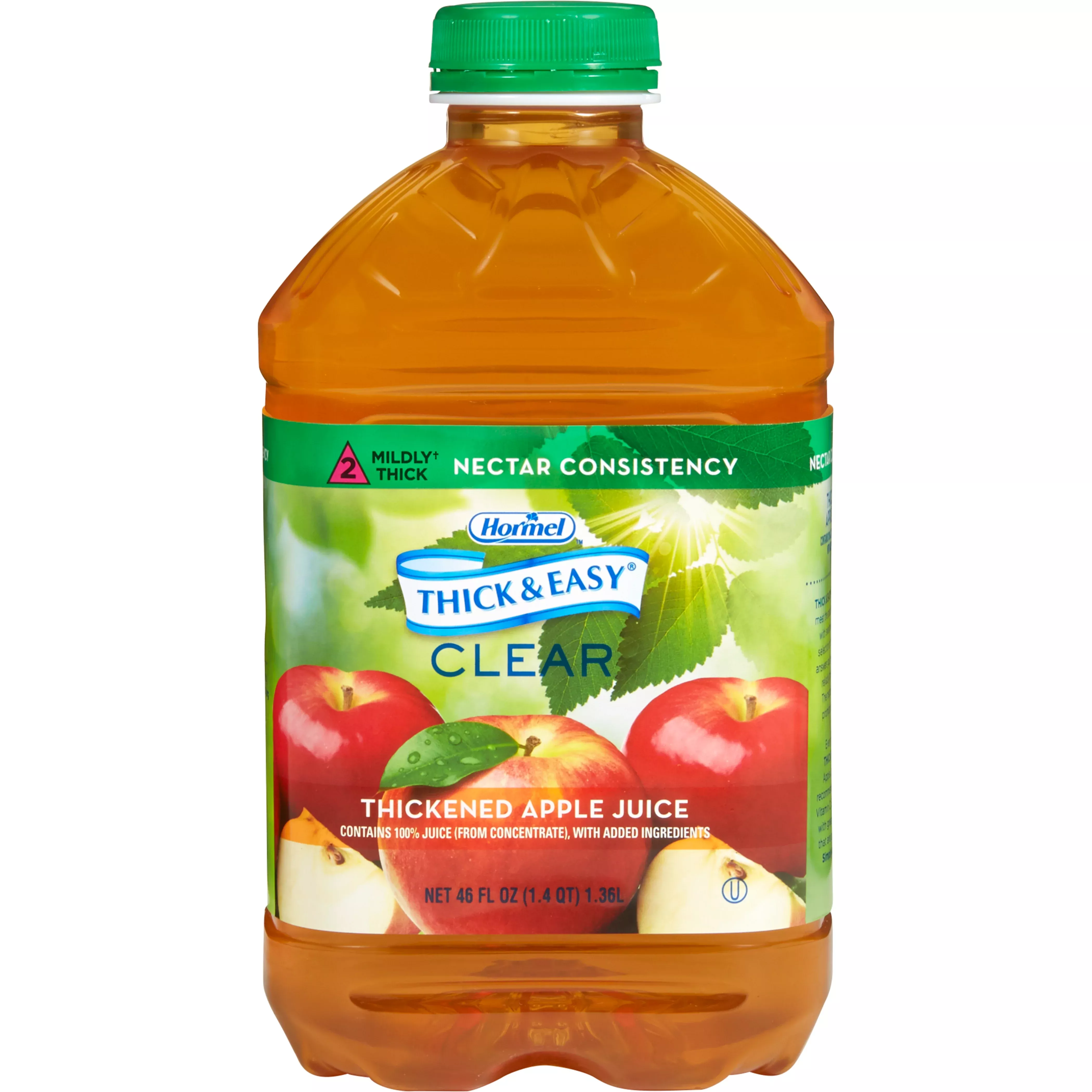 Thick & Easy Nectar Consistency Apple Juice Thickened Beverage, 46-ounce bottle