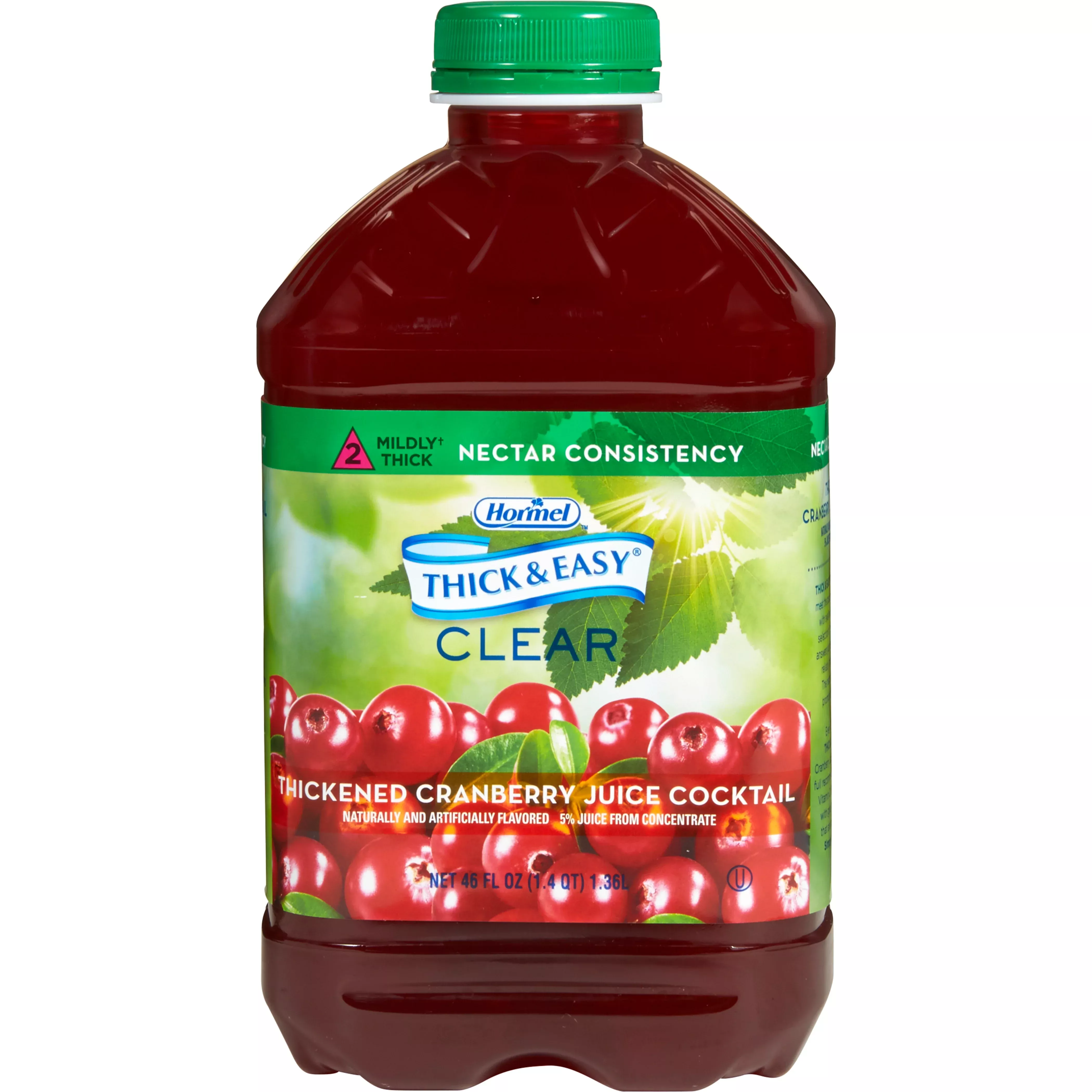Thick & Easy Nectar Consistency Cranberry Thickened Beverage, 46-ounce bottle
