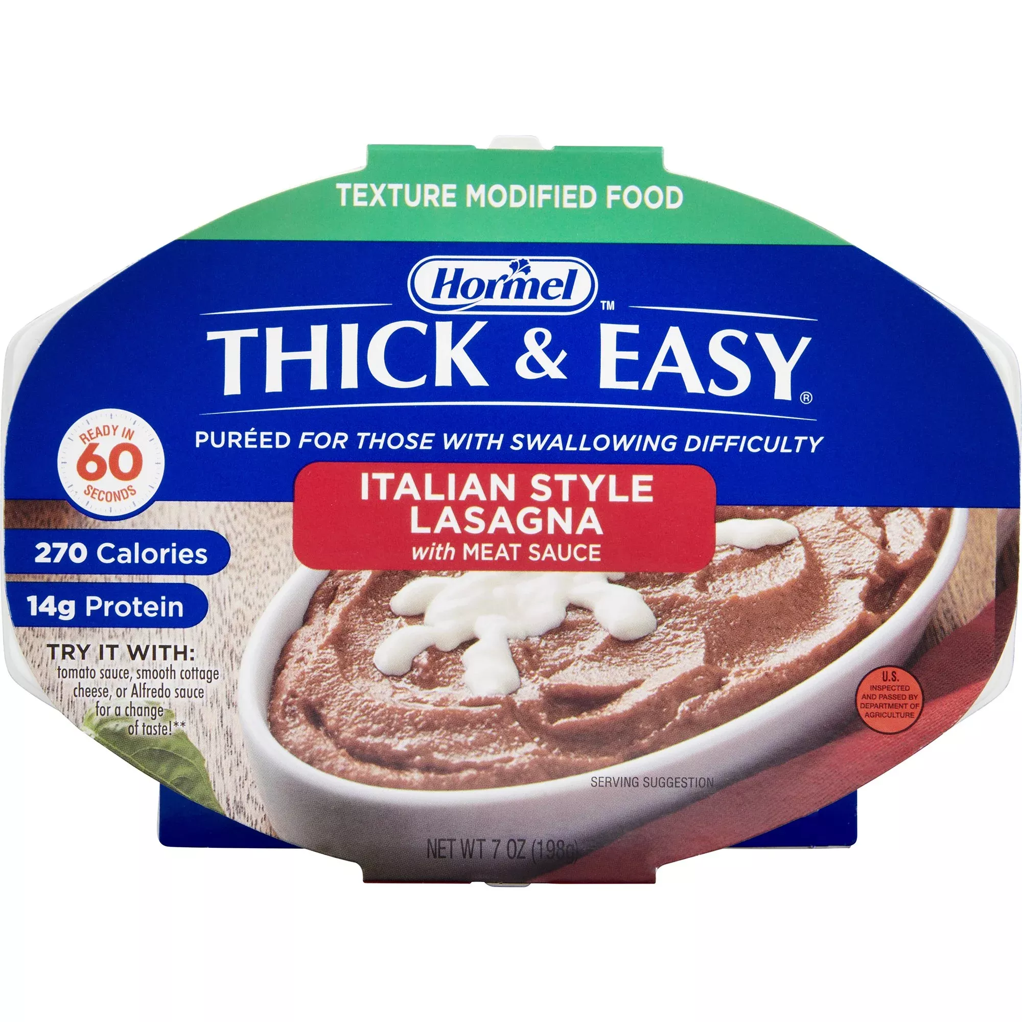 Thick & Easy Purées Italian Style Beef Lasagna Purée Thickened Food
