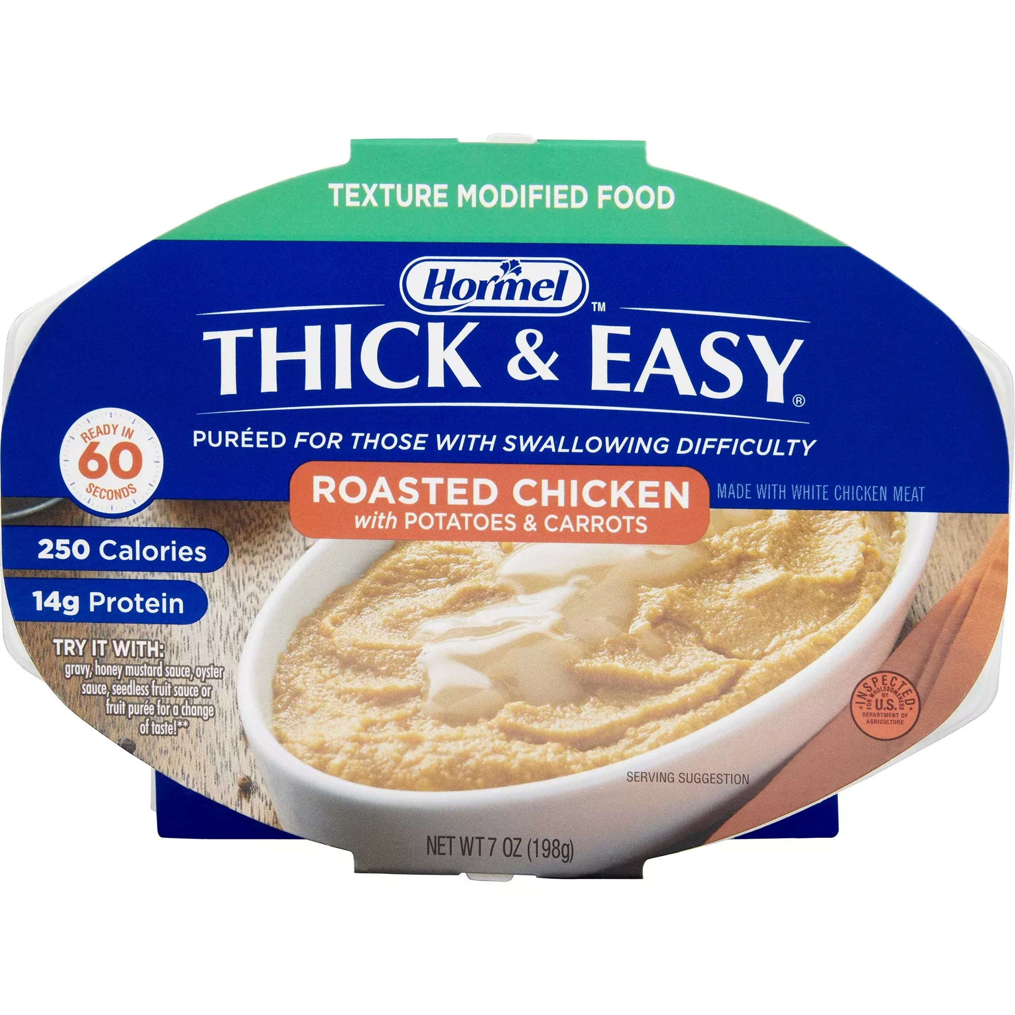 Thick & Easy Roasted Chicken with Potatoes and Carrots Purée Thickened Food