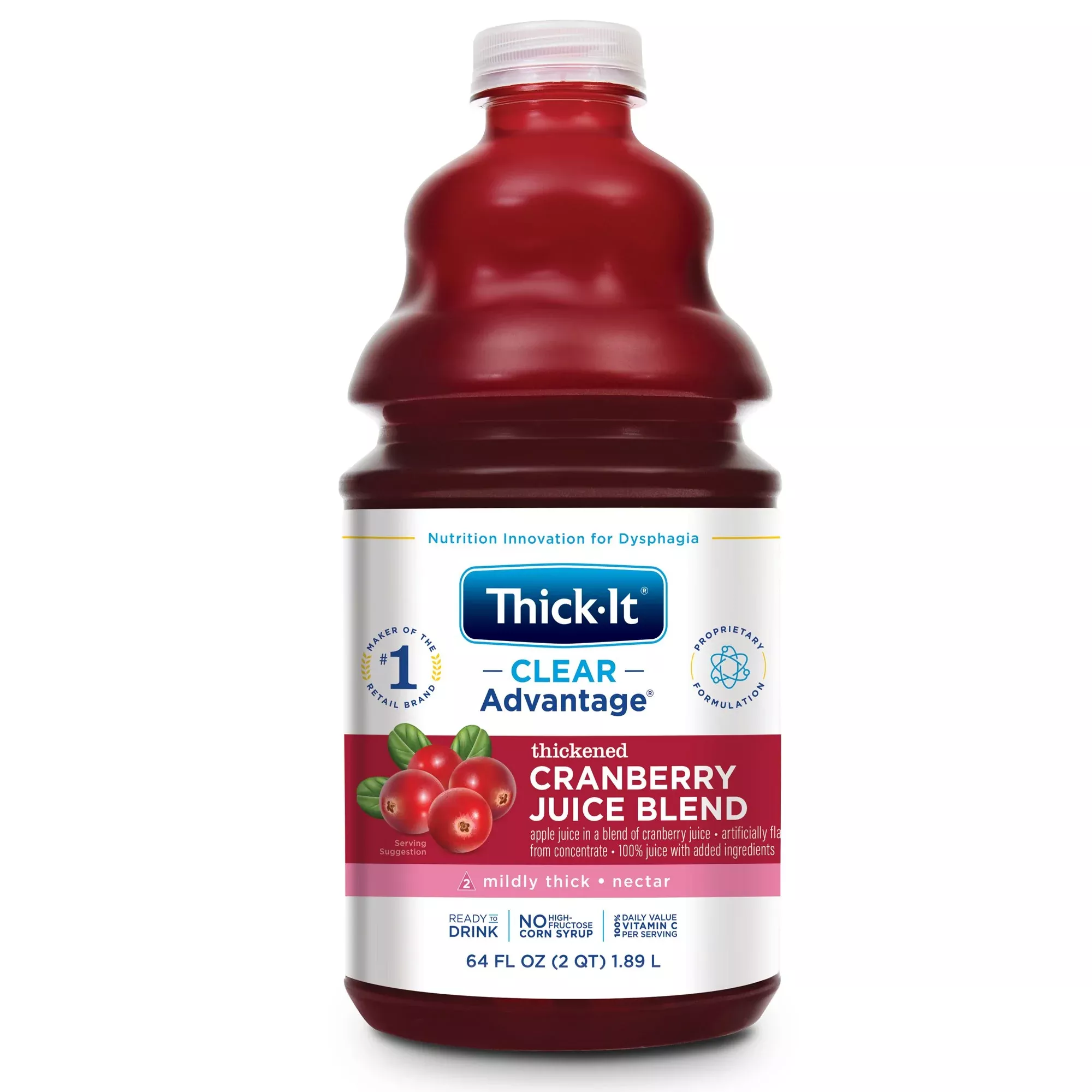 Thick-It Clear Advantage Nectar Consistency Cranberry Thickened Beverage