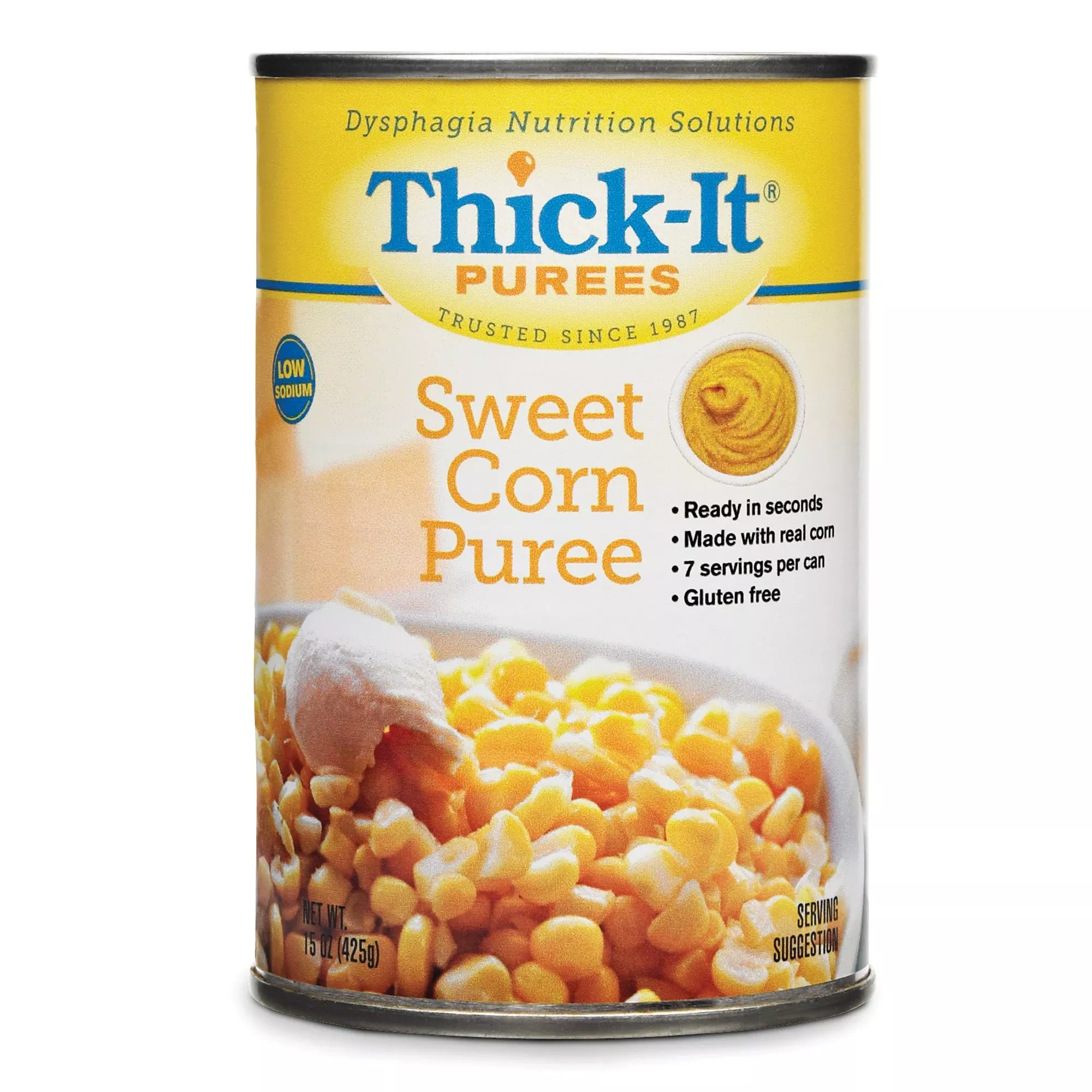 Thick-It Purée Sweet Corn Thickened Food, 15-ounce Can