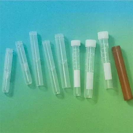 Threaded False Bottom Tubes 13mm x 75mm - Round Bottom - No Cap