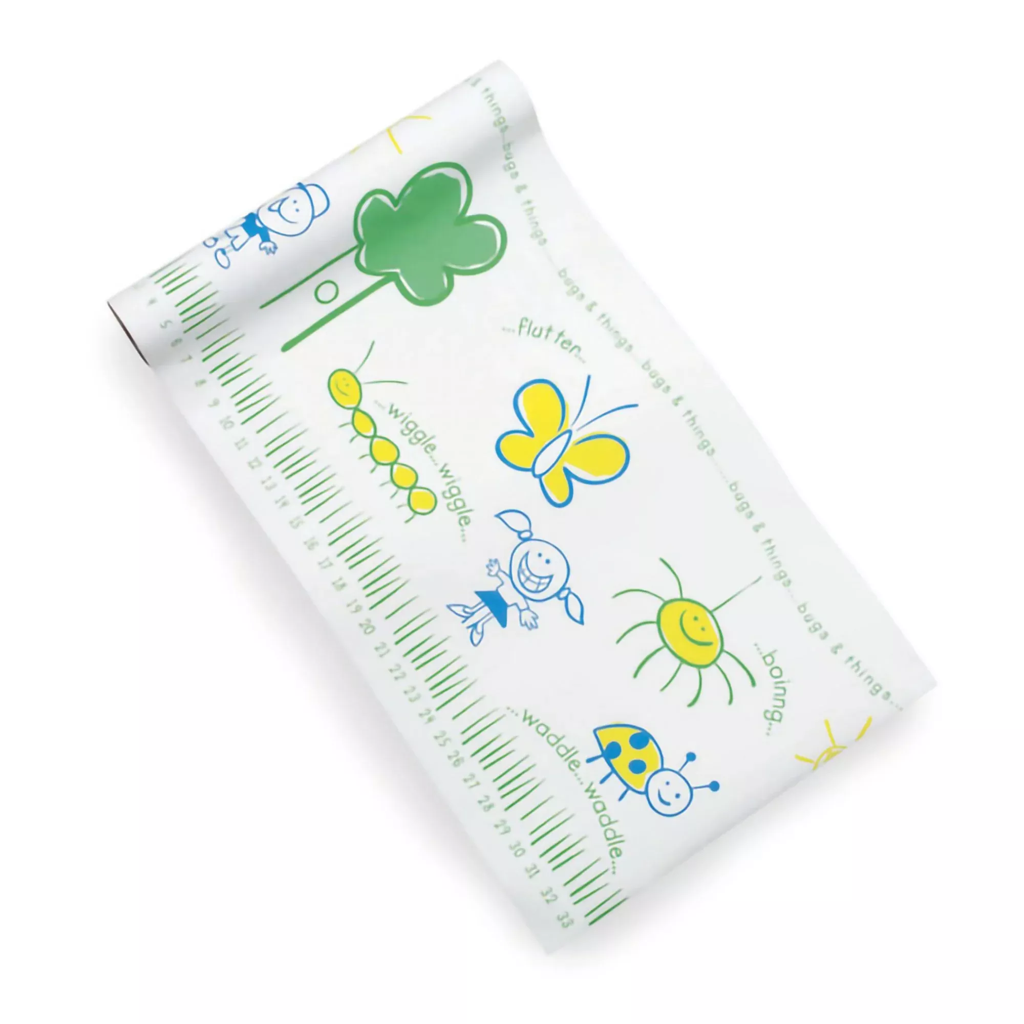 Tidi Choice Smooth Table Paper, 18 Inch x 75 Yard, Print (Bugs and Things)