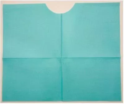 Tidi Products Bib Tidi Ultimate Tie Closure Disposable Poly / 3 Ply Tissue - M-525174-4476 - Case of 500