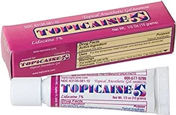 Topicaine Lidocaine Pain Relief, 10 Gram