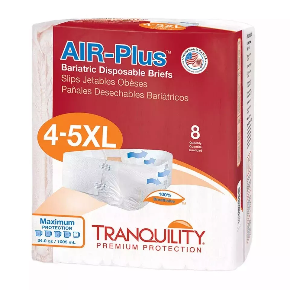 Tranquility AIR-Plus Bariatric Briefs 4XL - 5XL