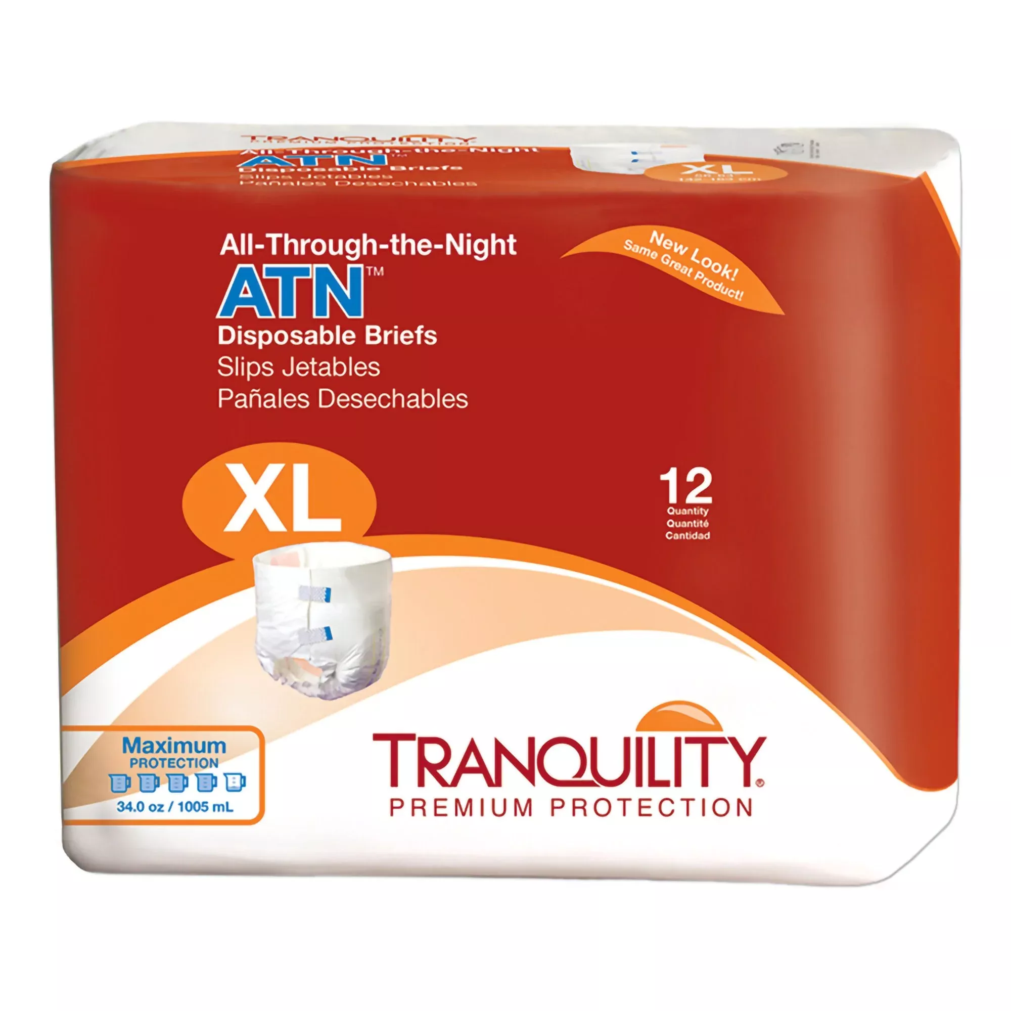 Tranquility ATN Heavy Protection Incontinence Brief, Extra Large