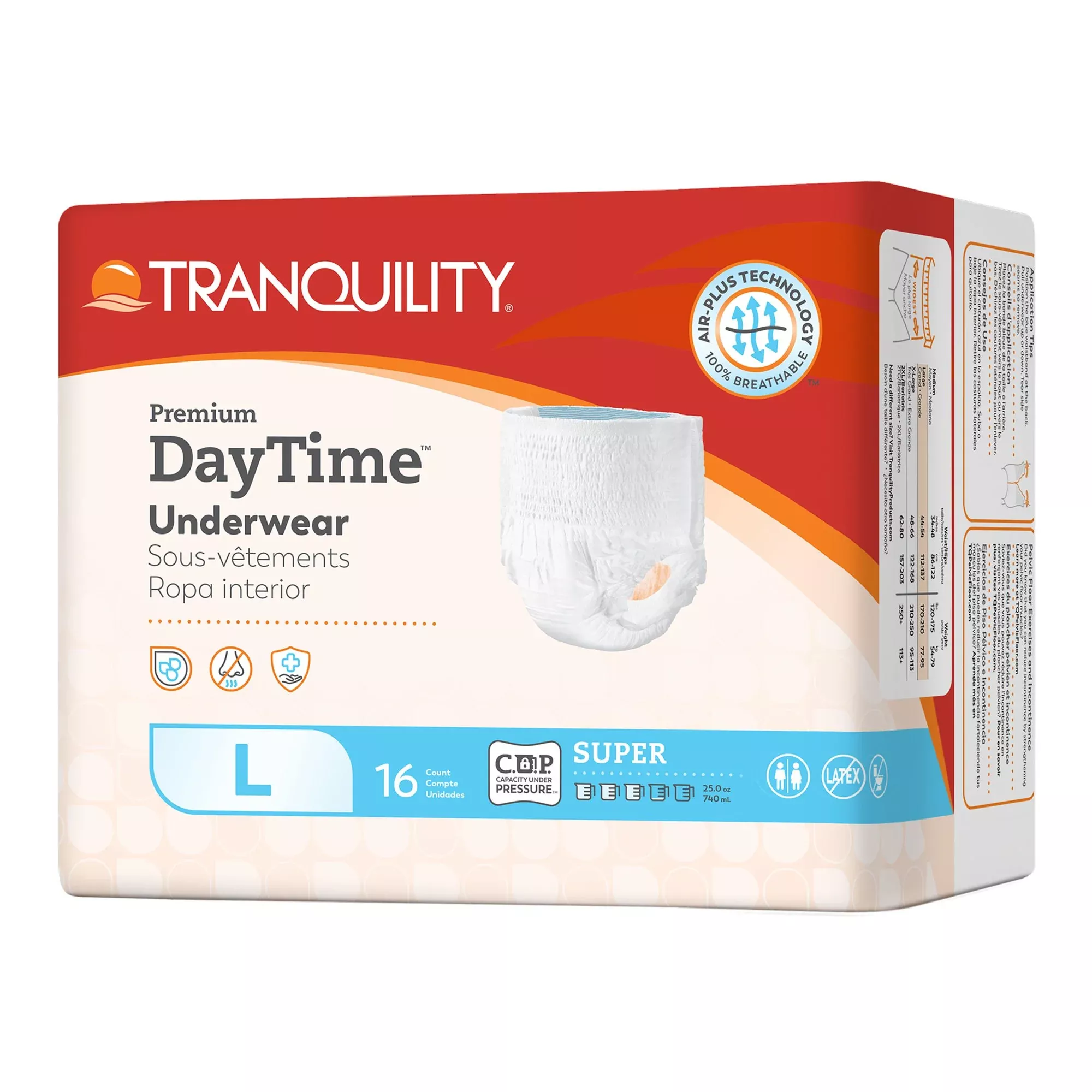 Tranquility Premium DayTime Disposable Absorbent Underwear, L