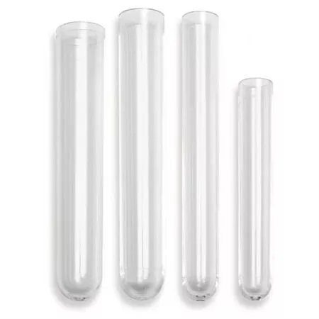 Translucent Polystyrene Tubes 16mm x 100mm Tubes - 12mL - Natural only