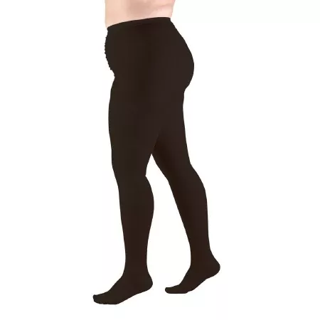 TruForm Compression Pantyhose TruformPlus Size Waist High Medium Black Closed Toe - M-994663-1290 - Each