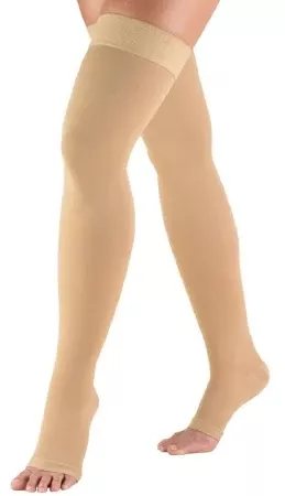 TruForm Compression Stocking Truform Thigh High Small Beige Closed Toe - M-1090069-3833 - Pair