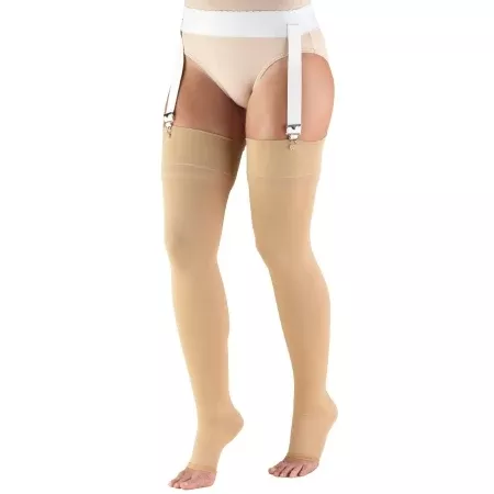 TruForm Compression Stocking Truform Thigh High X-Large Beige Open Toe - M-1151121-2351 - Each
