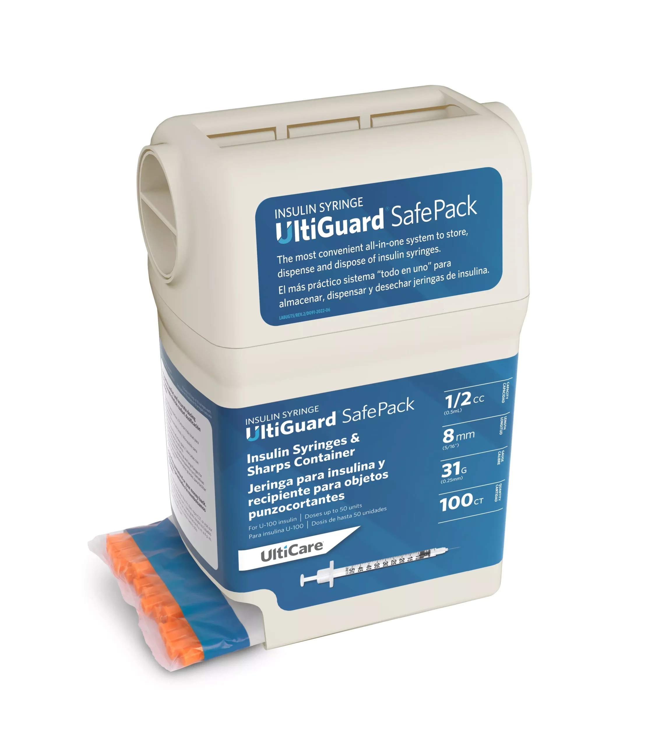 UltiCare Insulin Syringe 31G x 5/16", 1/2 mL
