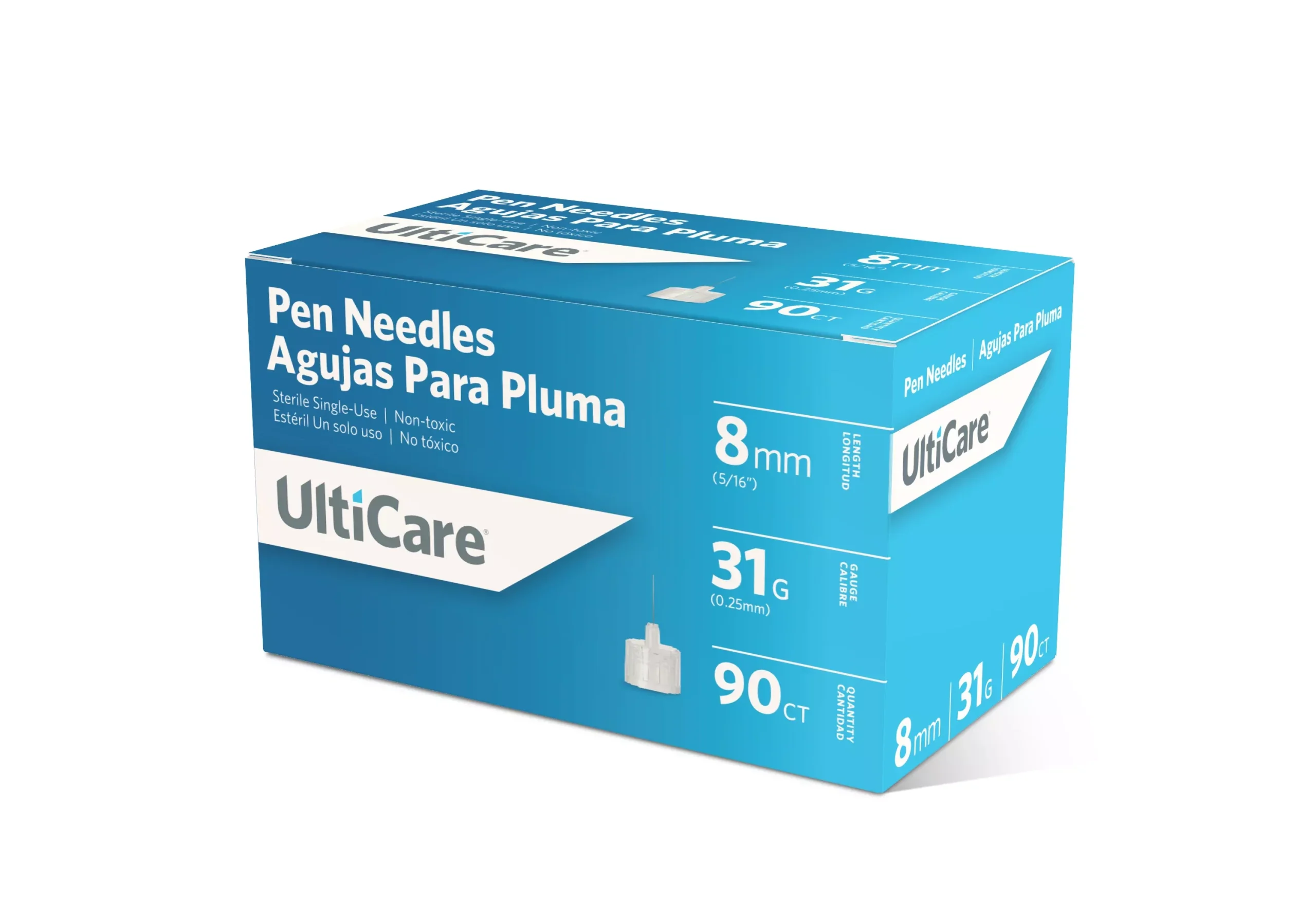 UltiCare Pen Needles 8mm x 31G Short