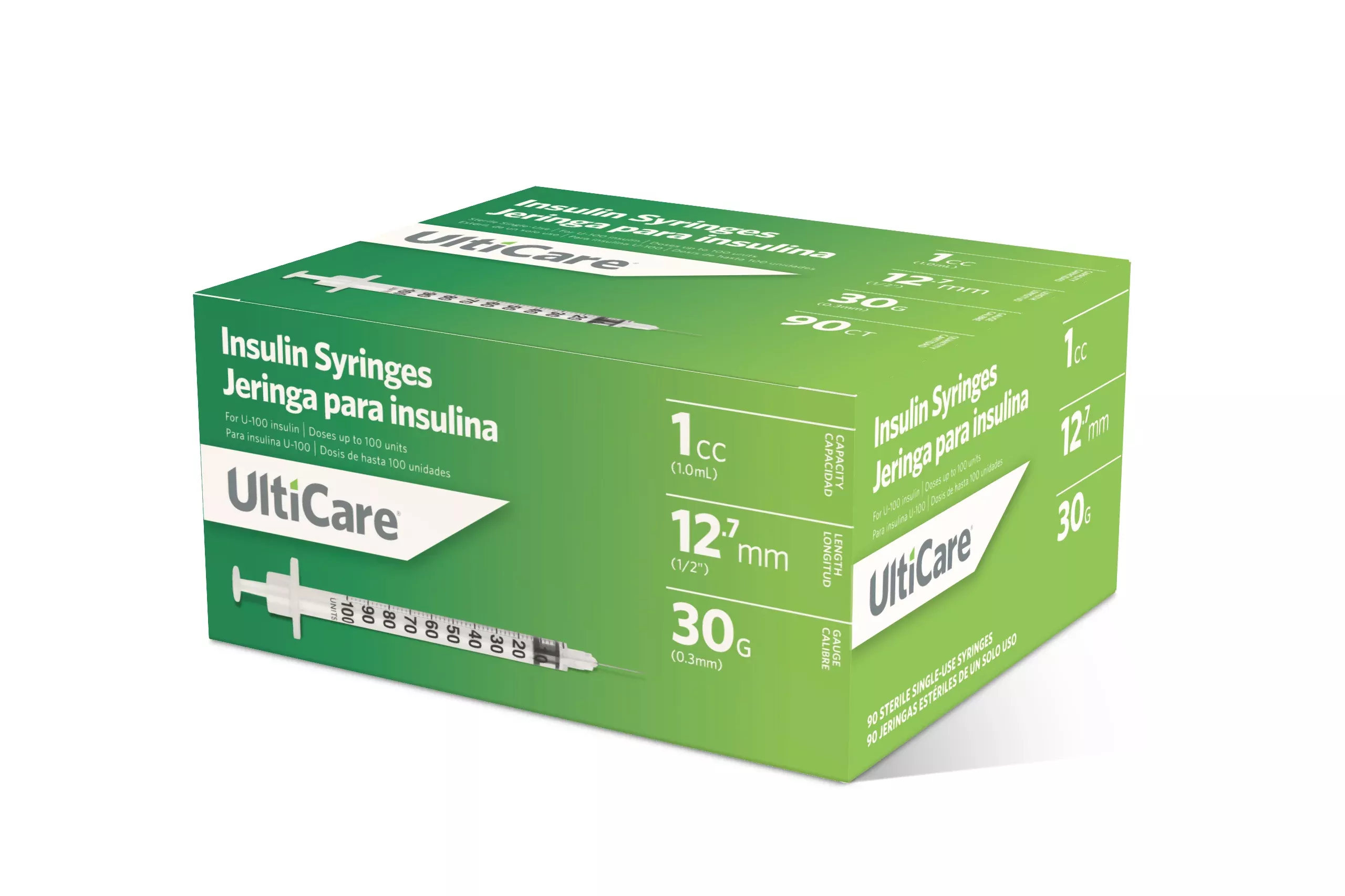 UltiCare Syringe 30G x 1/2", 1 mL