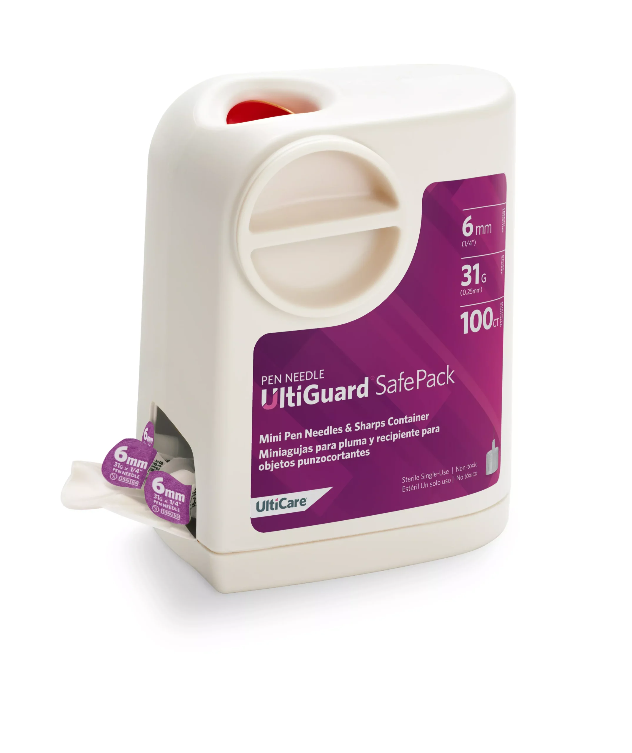 UltiGuard Safe Pack Pen Needles 6mm x 31G Mini