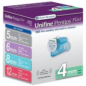 Unifine Pentips Plus Ultra-Short Pen Needle 31G x 6 mm (100 count)